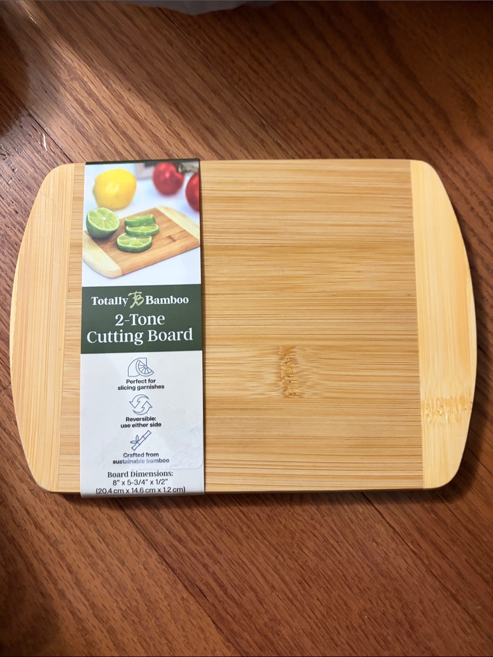 Totally Bamboo 2-Tone Bamboo Cutting Board - Light Natural